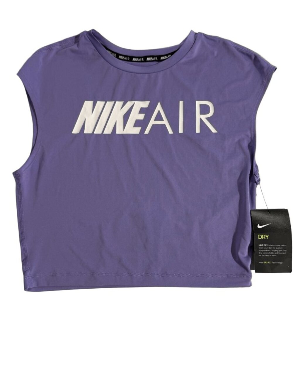 Nike Cropped Short Sleeve Top Light Purple XS NWT
